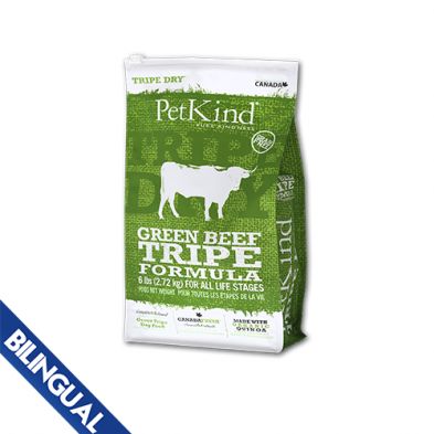 PetKind -Formule deTripes de bœuf vertes séchées pour chien, format: 6lbs