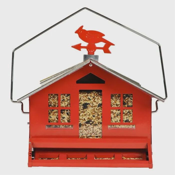 Perky-Pet - Mangeoire pour oiseaux sauvages, Squirrel-Be-Gone, Campagnard rouge