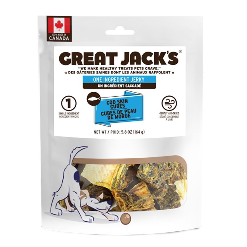 Great Jacks - Cod Skin Cubes 164g