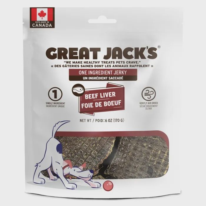Great Jack&#39;s - Beef Liver, Single Ingredient, Freeze-Dried 170g
