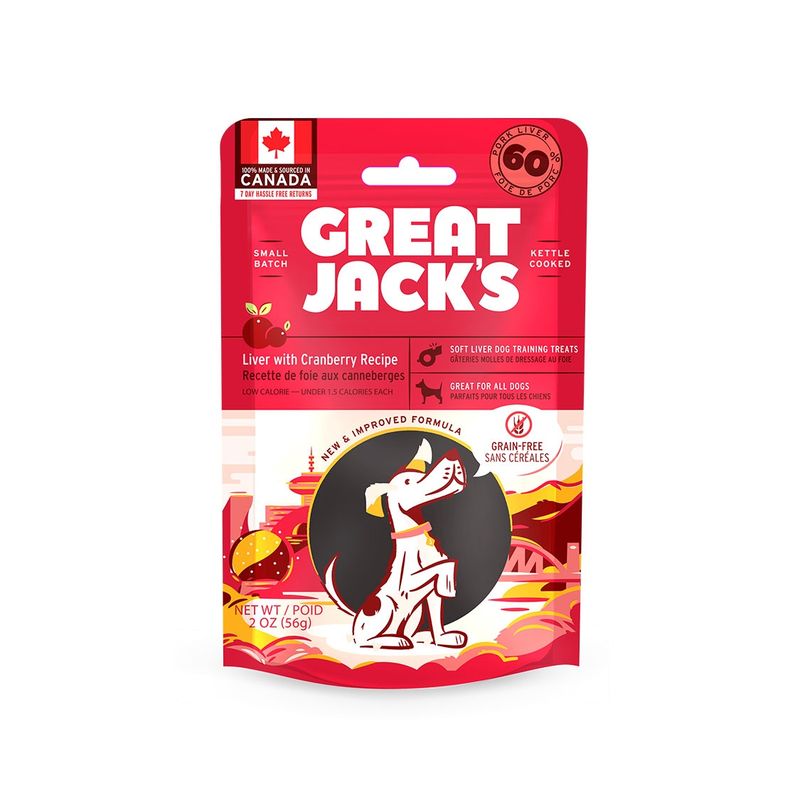 Great Jacks - Soft Liver and Cranberry Training Treats