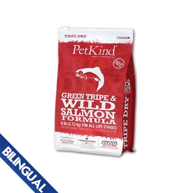 PetKind - Formule au  saumon sauvage et tripe verte, format: 25lbs