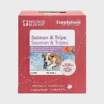 Red Dog Blue Kat - Cru Foundations, Saumon &amp; Tripes, 4 x 1/4 LB (113g)