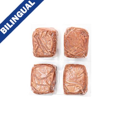 Red Dog Blue Kat - Cru Foundations, Boeuf pour chat 4X1/4lb  (113g)