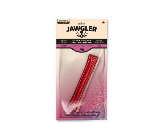 Jawgler - Chewable Gelatin Treat - Fruit Explosion, Size: Petit