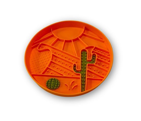 Messy Mutts -Bol D&#39;alimentation En Silicone a motif, Motifs: Désert