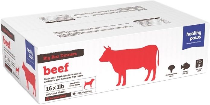 Healthy Paws - Beef Dinner Box 16lbs