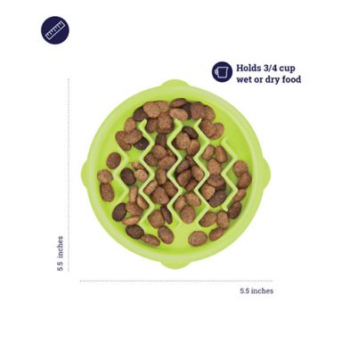 Outward Hound - Petstages, bol ralentisseur pour chat vert