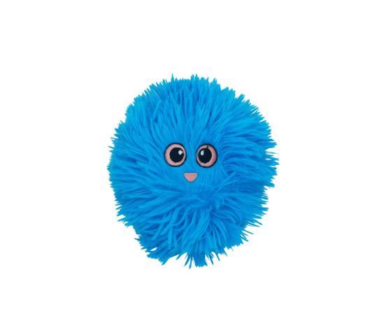 Büd'z - Plush Toy for Dogs, 3 Fabrics, Fluffy Ball, couleur: Bleu, format: 10cm