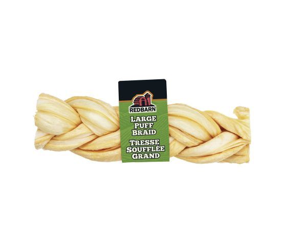 RedBarn -Tresse D&#39;oesophage De Boeuf Soufflé Pour Chien, Grand