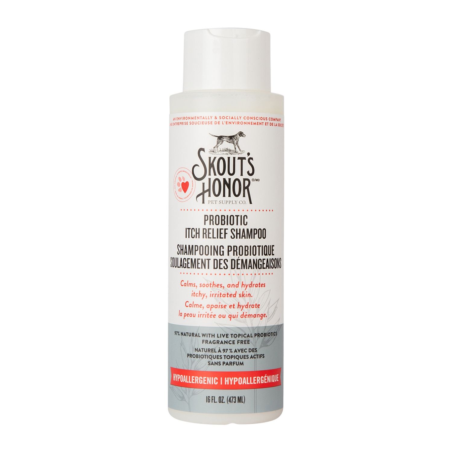 Skout&#39;s Honor - shampooing probiotiques hypoallergénique - 16oz