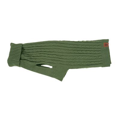 Shedrow K9 - Manteau en tricot torsadé Plus pour chien