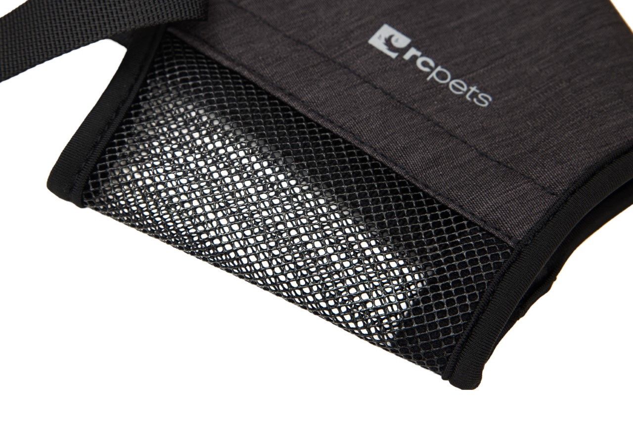 RcPets - Muselière douce noir chiné