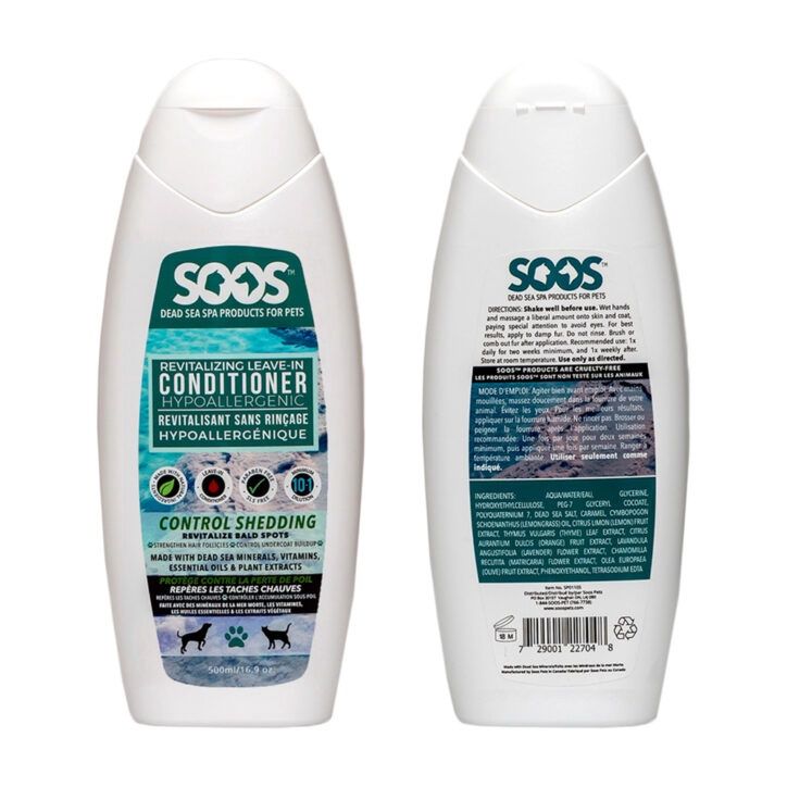 SOOS Pets - Revitalisant sans rinçage hypoallergénique - 500ml