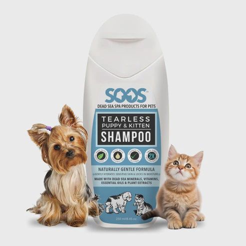 SOOS Pets - Shampooing sans larme pour chiots et chatons - 500ml
