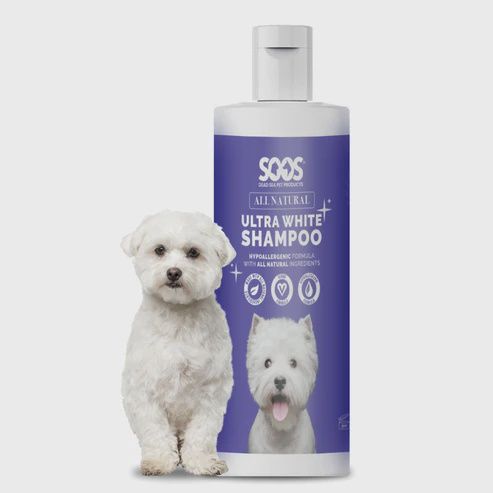 SOOS Pets -Soos Shampooing hypoallergenic ultra blanc 16,9 oz