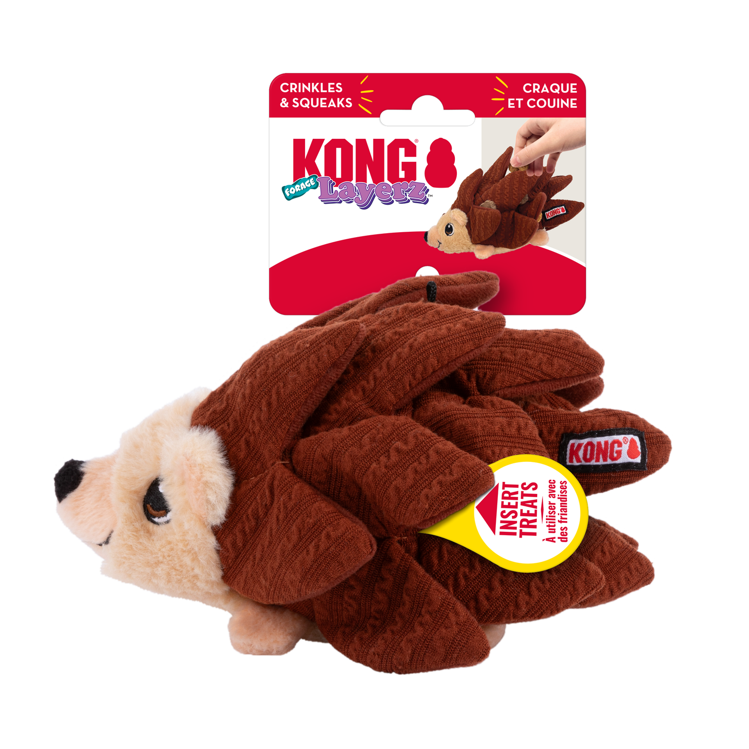 Kong - Foraging Interactive Hedgehog Toy for Dogs