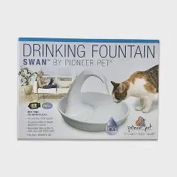 Pioneer Pet - Fontaine d'eau pour animaux, Swan, 2.36L (80oz)
