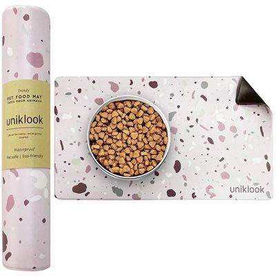 Uniklook - Tapis pour bols Terrazo Rose, Petit