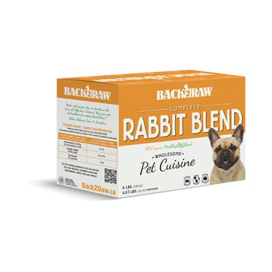 Back 2 Raw - Raw for Dogs - Omni, Rabbit Blend - 4lbs