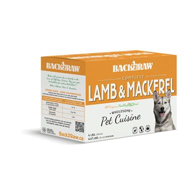 Back 2 Raw - Raw for Dogs - Omni, Lamb and Mackerel Blend - 4lbs