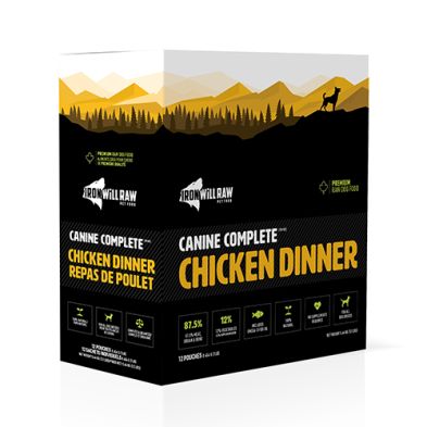 Iron Will Raw - Raw for Dogs, Canine Complete Chicken &amp; Beef, format: 12lbs