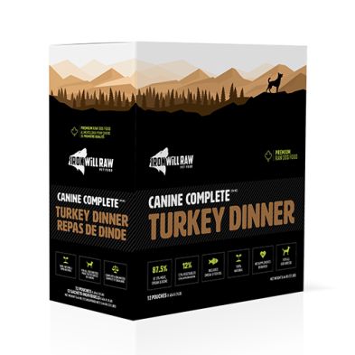 Iron Will Raw - Raw for Dogs, Canine Complete Turkey &amp; Beef, format: 12lbs