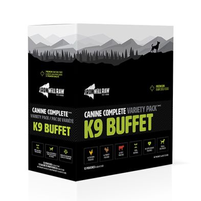 Iron Will Raw - Raw for Dogs, Canine Complete Buffet K9, format: 12lbs