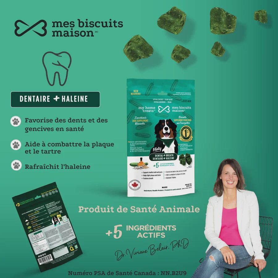 Mes biscuits maison- Biscuit pour chien avec suppléments fonctionnel 170gr