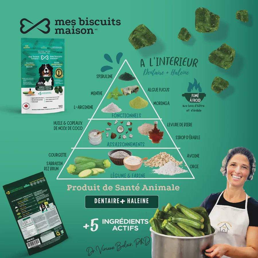 Mes biscuits maison- Biscuit pour chien avec suppléments fonctionnel 170gr