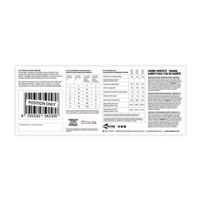 Iron Will Raw - Raw for Dogs, Canine Complete Prairie Assortment - 12lbs