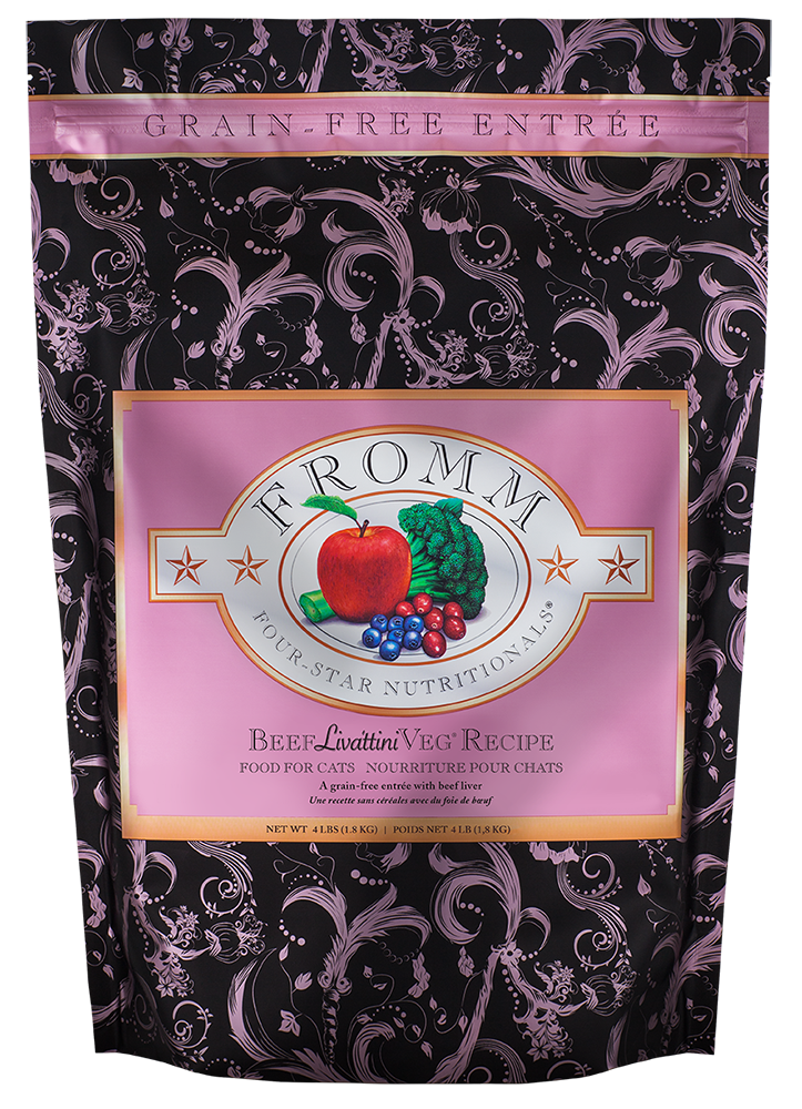 Fromm Four-Star - Beef Livatini Recipe with Veggies for Cats, format: 4lbs