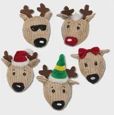 HuggleHounds - Christmas Plush, Mini Reindeer, Assorted