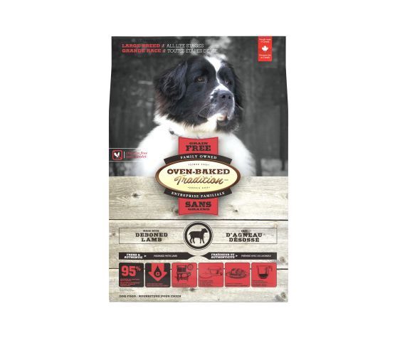 Oven-Baked Tradition -Nourriture pour chien sans grains agneau pour grande race, format: 5lbs