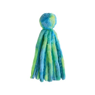 FouFit - Fuzzy Wuzzy Octopus Plush Toy, couleur: Bleu/Vert, taille: Petit