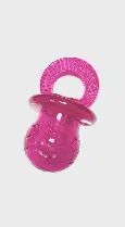 FouFit - Chewable Pacifier, Colour: Rose, Size: Petit-Moyen