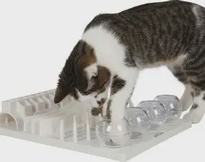 Trixie - Gamelle intéractive, Jeu de Stratégie Blanc