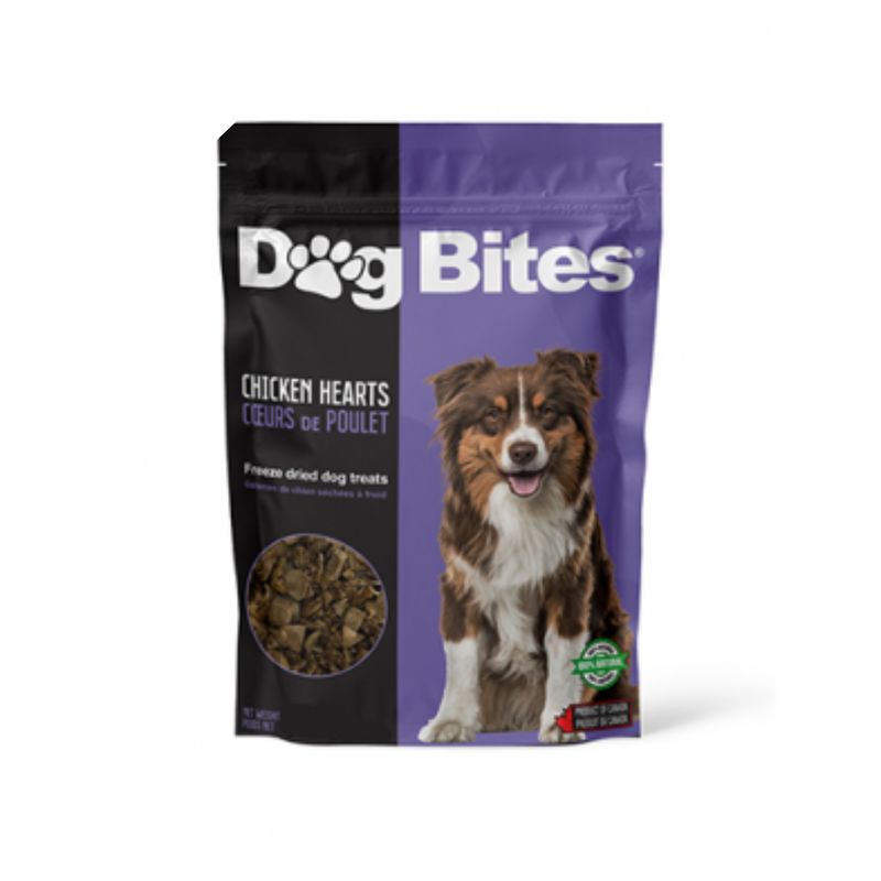 Dog Bites - Chicken Heart, Freeze-Dried Treat for Dogs