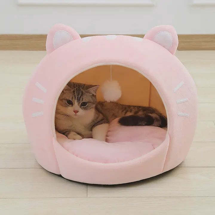 ToyalFriends - lit pour chat en forme de chat rose