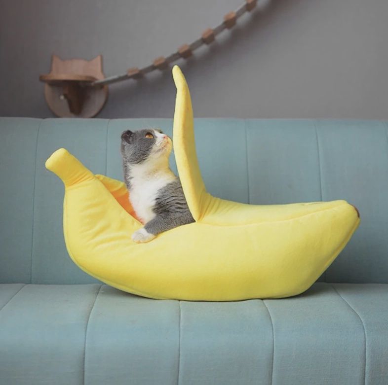 ToyalFriends - lit pour animaux de compagnie en forme de banane