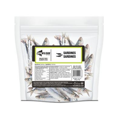 Iron Will Raw - Raw Sardines 1lb