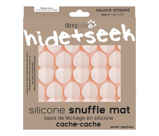Dexypaws - Tapis De Léchage En Silicone "cache-cache" Carré