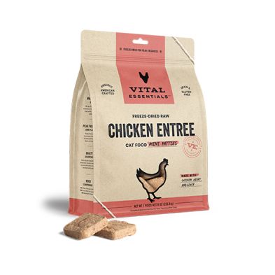 Vital Essentials - Freeze-dried raw chicken entree mini patties - 8oz