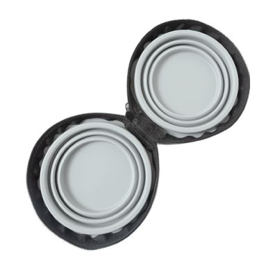 Goo Eez - Portable Foldable Double Silicone Bowls