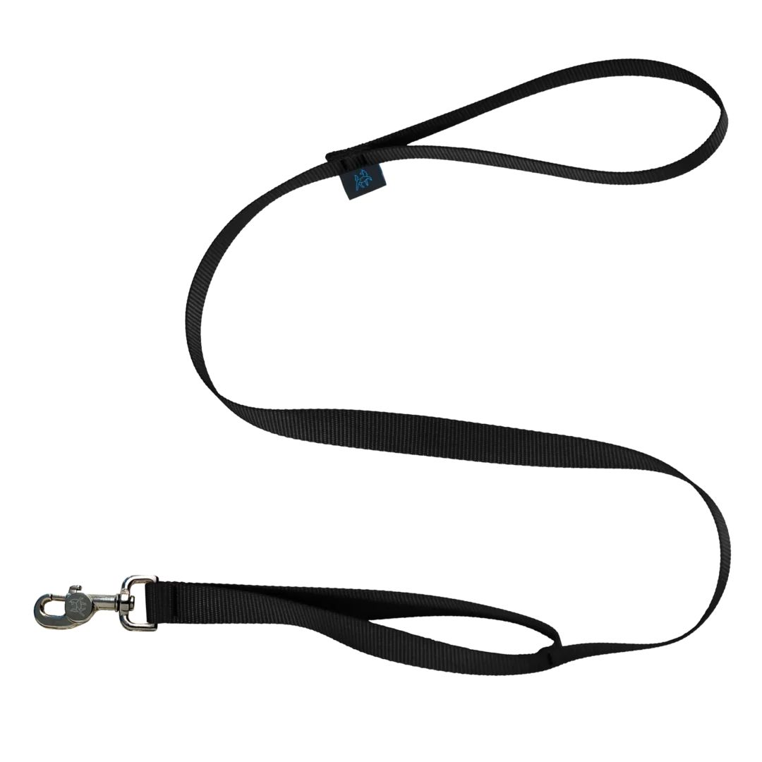 Nahak - Laisse avec poignée de contrôle 4 pied de long, Colour: Noir