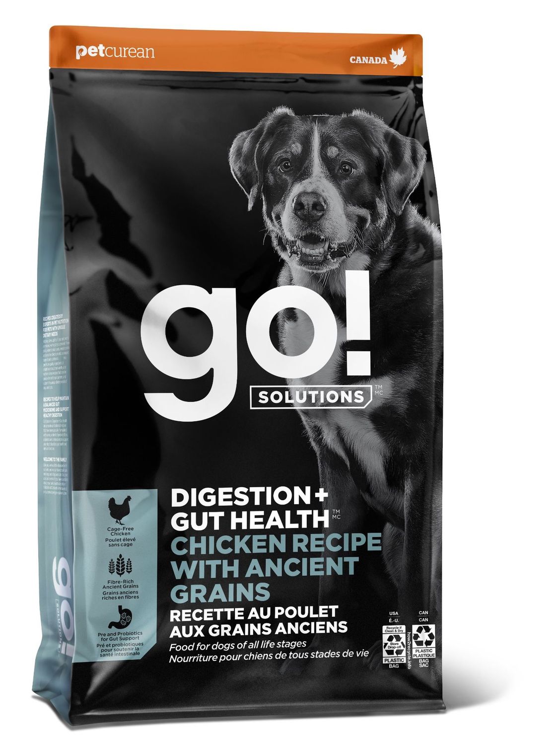 Go! - Digestion + Ancient Grains Intestinal Health Chicken Dog Food 22 Lbs