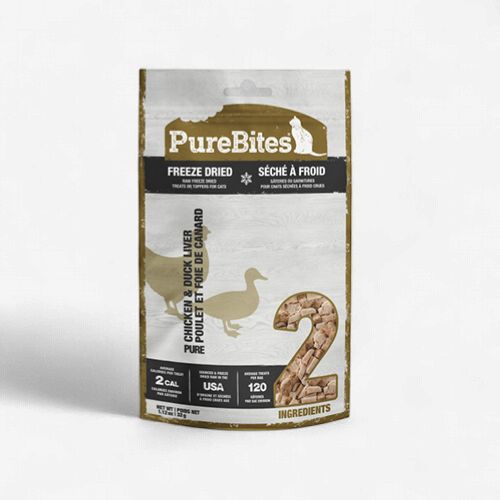 Pure Bites- Gâterie pour chat au canard et à la dinde 32gr