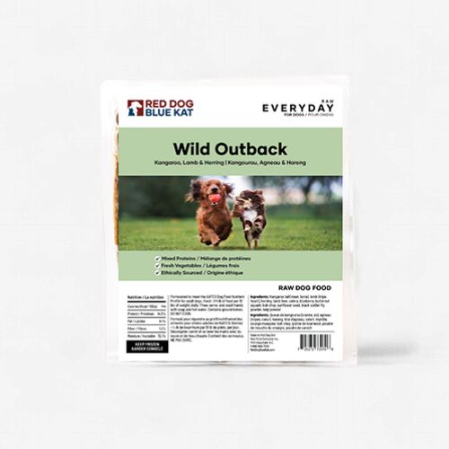 Red Dog Blue Kat- Everyday Raw, (Wild Outback) kangourou &amp; agneau 4X 0.25lb