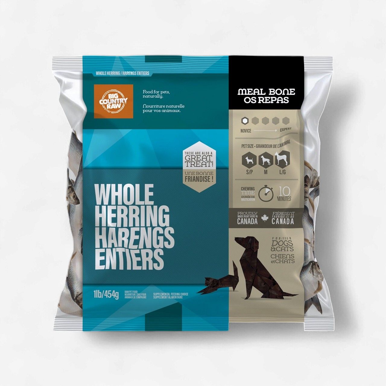 Big country raw - Herring - 1 lb