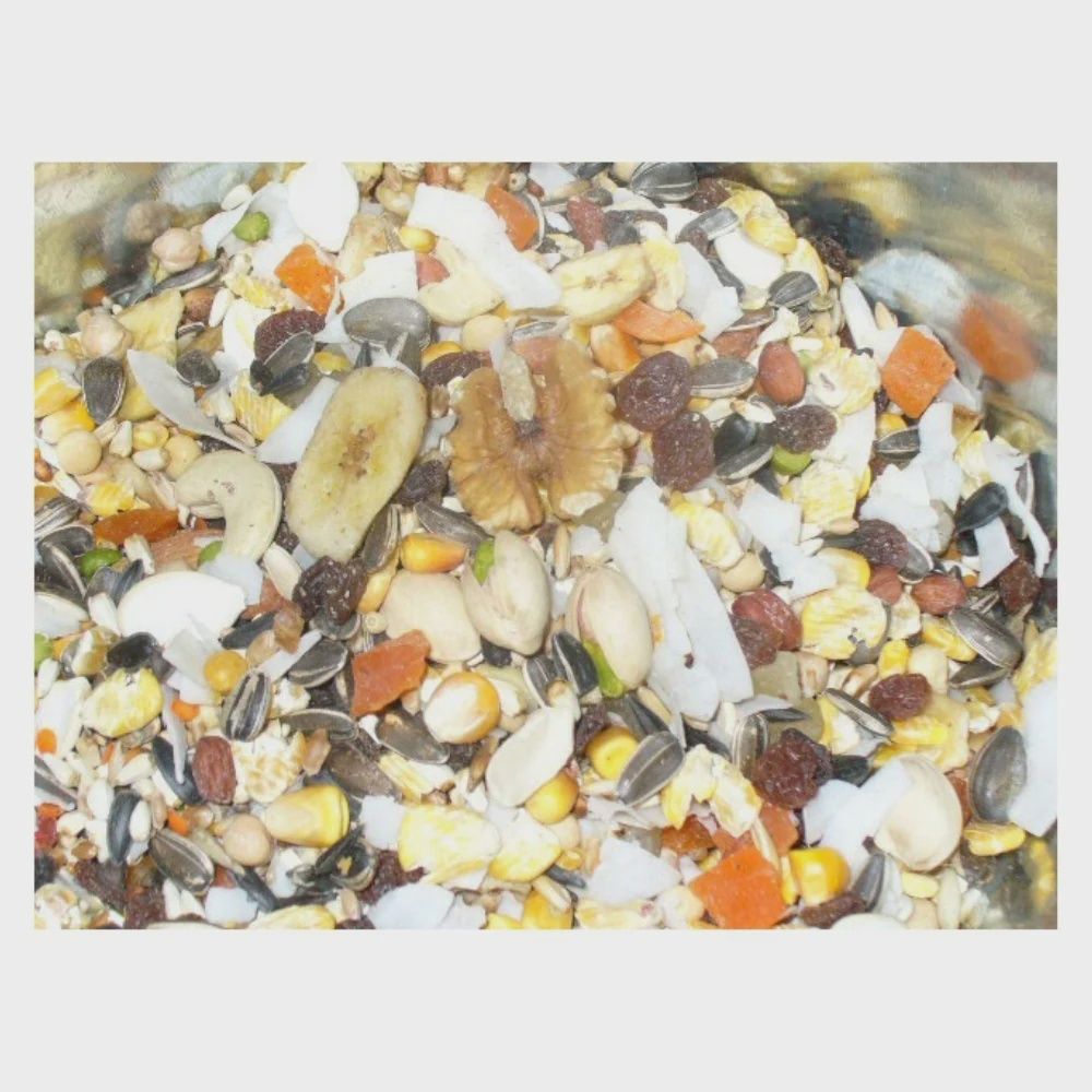 Perroquet Charly - Nourr. complête fruits et noix SANS TOURNESOL - fromule originale: petit à gros perroquets, Size: 9,09kg (#413)